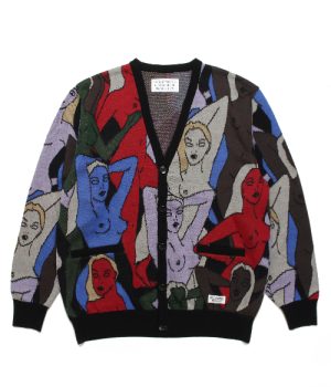 KNIT JAQUARD CARDIGAN