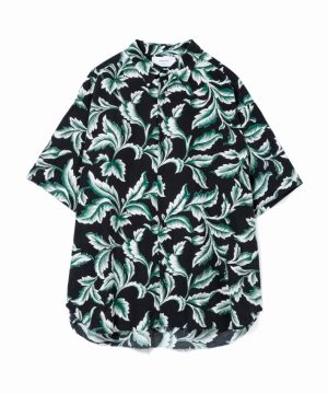 Leaf Pattern Rayon S/S Shirt