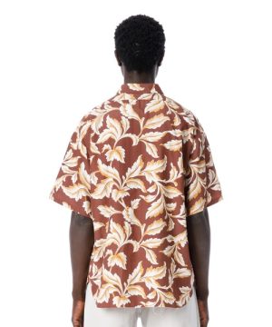 Leaf Pattern Rayon S/S Shirt