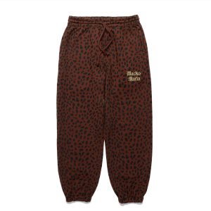 LEOPARD WASHED HEAVY WEIGHT SWEAT PANTS