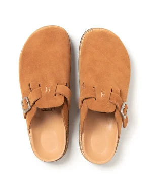 SLIP ON CLOG SANDALS COW SUEDE