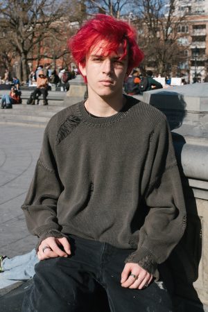 DAMEGE COTTON SWEATER
