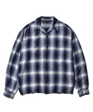 RS.Nep Check Open Collar L/S SH