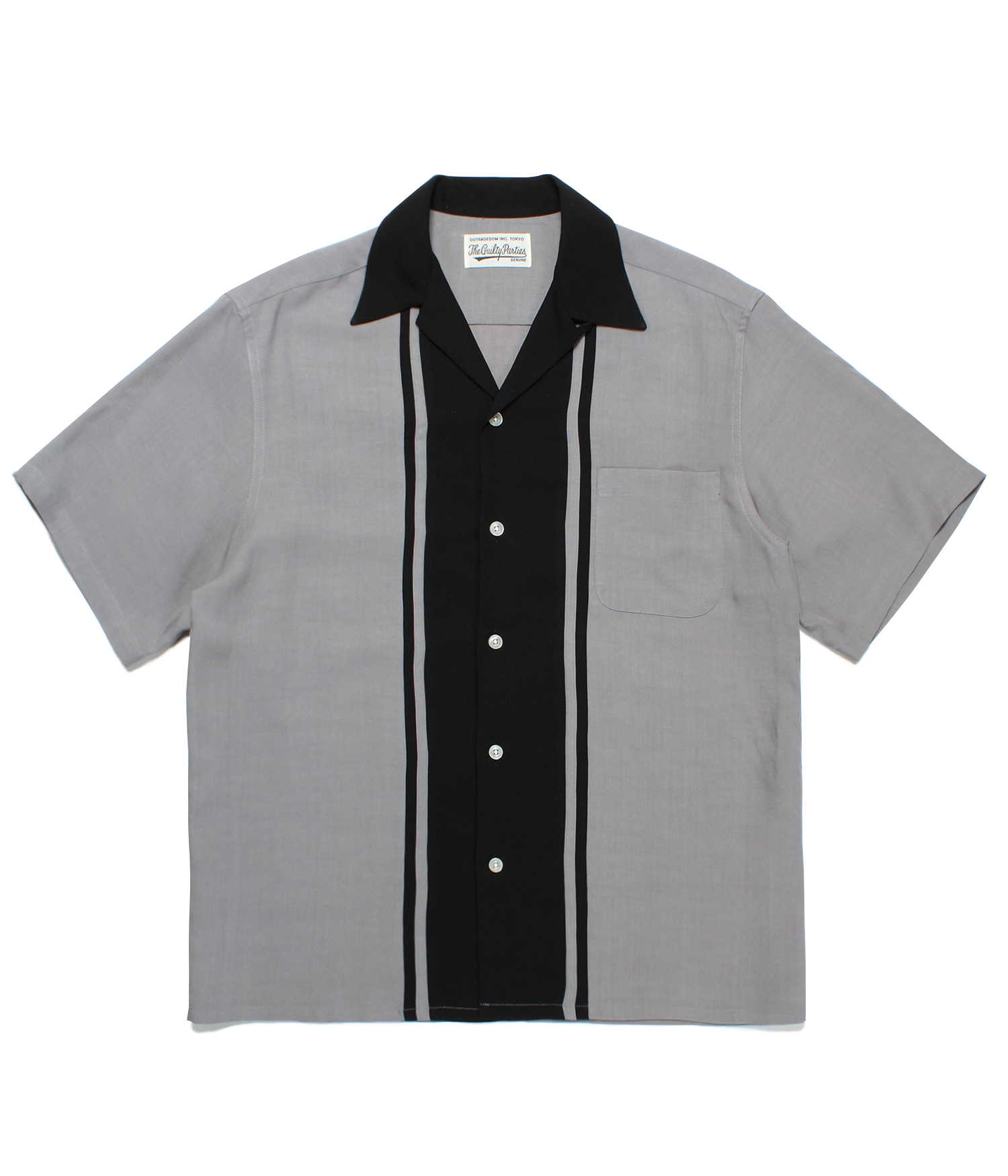 TWO TONE 50'S OPEN COLLAR SHIRT | OVER FLOW ONLINE