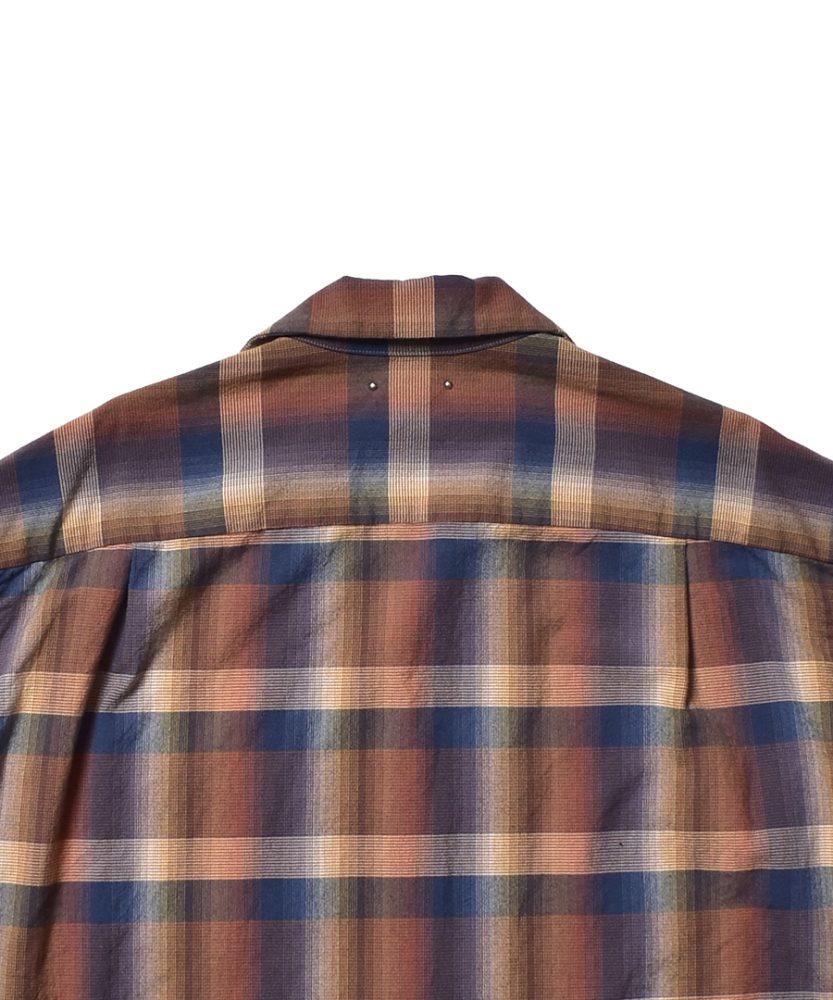 トップス MINEDENIM TWN Check Open Collar L/S SH MINEDENIM(マインデニム) - TWN Check Open Collar L/S SH – Area