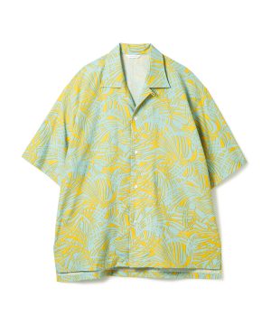 Patterned Open Collar S/S Shirt