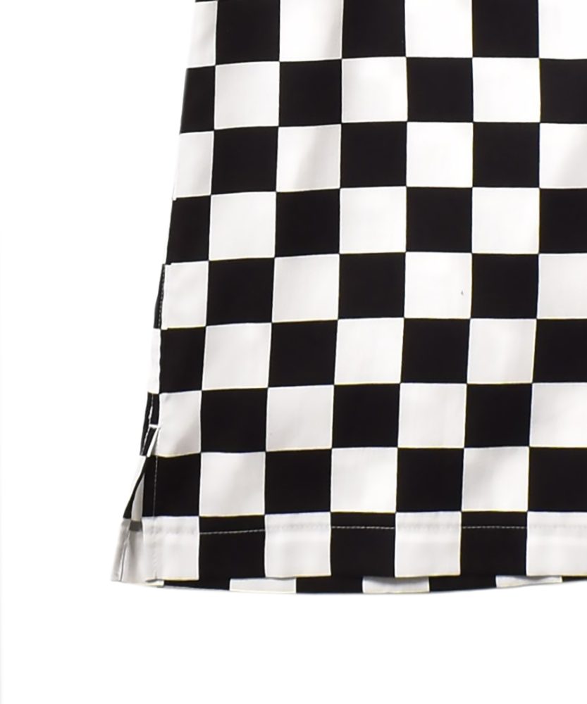 CU.Denim Checker flag S/S Open Collar SH | OVER FLOW ONLINE STORE