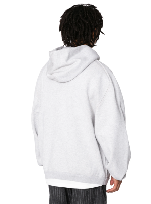 RESEARCHED HOODED SWEATER / C,YARN / PLATING STITCH