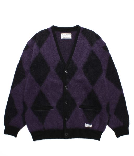 DIAMOND MOHAIR KNIT CARDIGAN | OVER FLOW ONLINE STORE