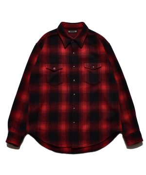 Ombre Check Flannel RF Western SH