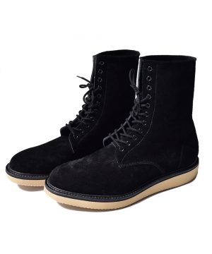 Suede Leather Zipper Unit Miliitaly Boots