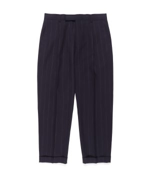 DORMEUIL / STRIPED PLEATED TROUSERS (TYPE-2)