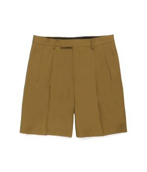 DOUBLE PLEATED SHORT TROUSERS