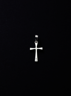 Engraved Tiny Cross Pendant