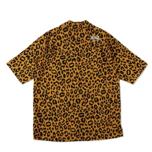 WDS×MINEDENIM Lips Leopard Print Open Collar SH