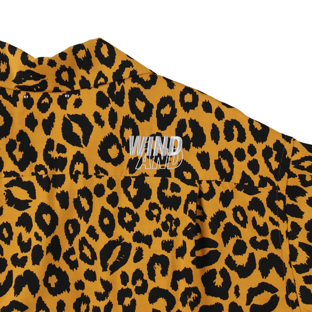WDS×MINEDENIM Lips Leopard Print Open Collar SH | OVER FLOW ONLINE  