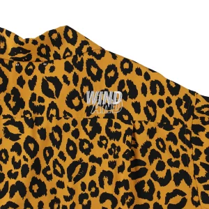 WDS×MINEDENIM Lips Leopard Print Open Collar SH