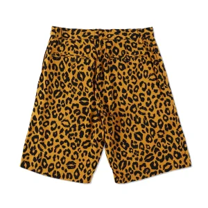 WDS×MINEDENIM Lips Leopard Print Easy Shorts