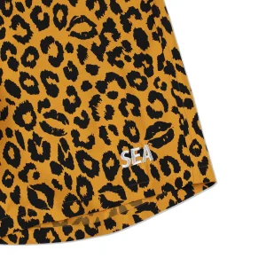 WDS×MINEDENIM Lips Leopard Print Easy Shorts