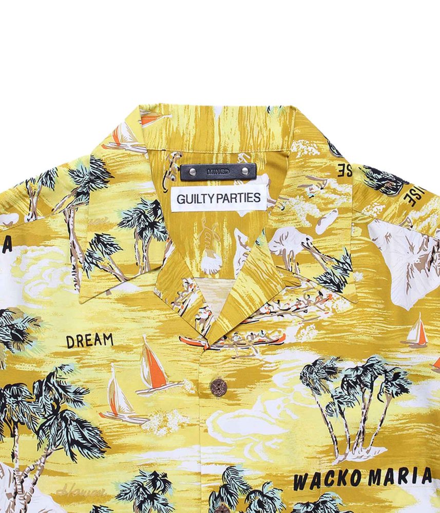 WACKO MARIA × MINEDENIM HAWAIIAN SHIRT WACKO MARIA × MINEDENIM Hawaiian Shirt | OVER FLOW ONLINE STORE