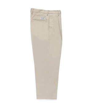 DOUBLE PLEATED CHINO TROUSERS