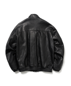 LEATHER TRACK JACKET(×blackmeans)