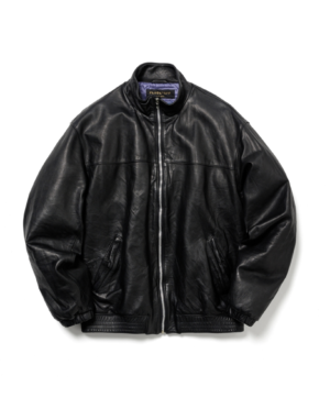 LEATHER TRACK JACKET(×blackmeans)