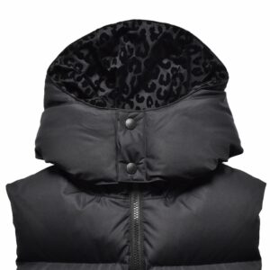 B.Leopard Reversible Down Vest