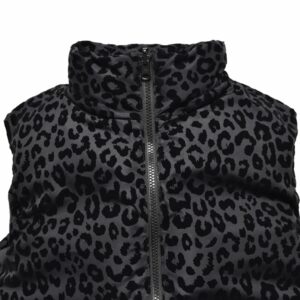 B.Leopard Reversible Down Vest