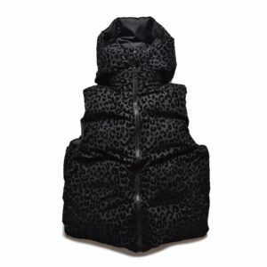 B.Leopard Reversible Down Vest