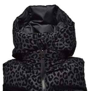 B.Leopard Reversible Down Vest