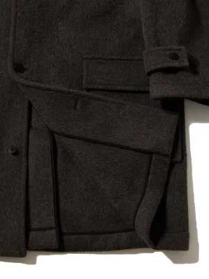 RESEARCHED CITY COAT/ BEAVER MELTON WOOL