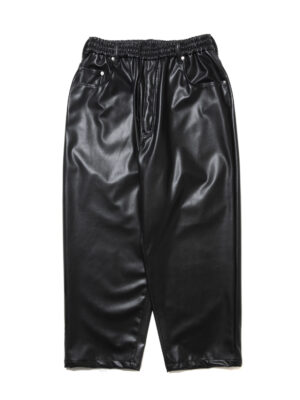 Faux Leather 5 Pocket Wide Easy Pants