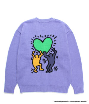 KEITH HARING / JACQUARD KNIT CARDIGAN