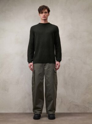 RESINED MERINO CREWNECK SWEATER