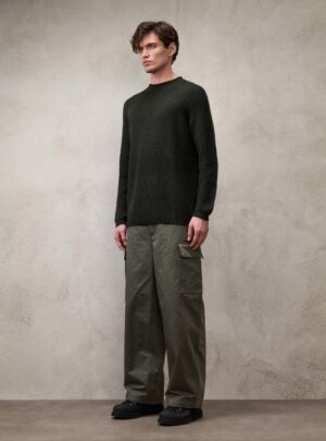 RESINED MERINO CREWNECK SWEATER