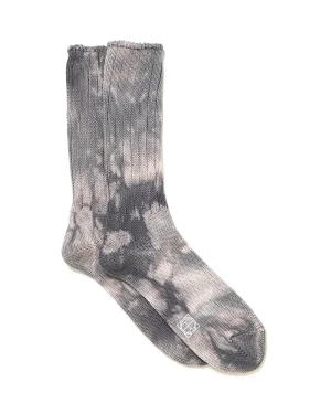 TIE-DYED CREW SOCKS C/N/PU