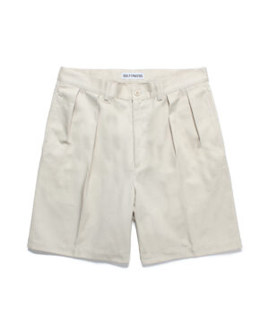 DOUBLE PLEATED CHINO SHORT TROUSERS