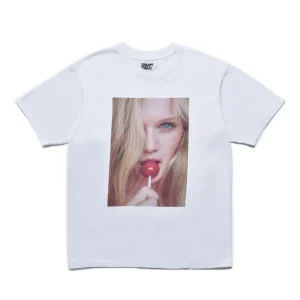 MIKE DOWSON “Naked Fashion Girls”×Stie-lo “Lollipop” Crewneck T-SH