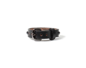 WOLF’S HEAD / STUDS LEATHER WRIST BAND