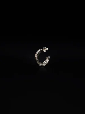 Engraved Triangle Earring