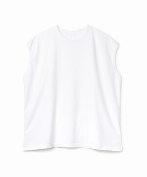 American Cotton Slit Sleeveless Tee
