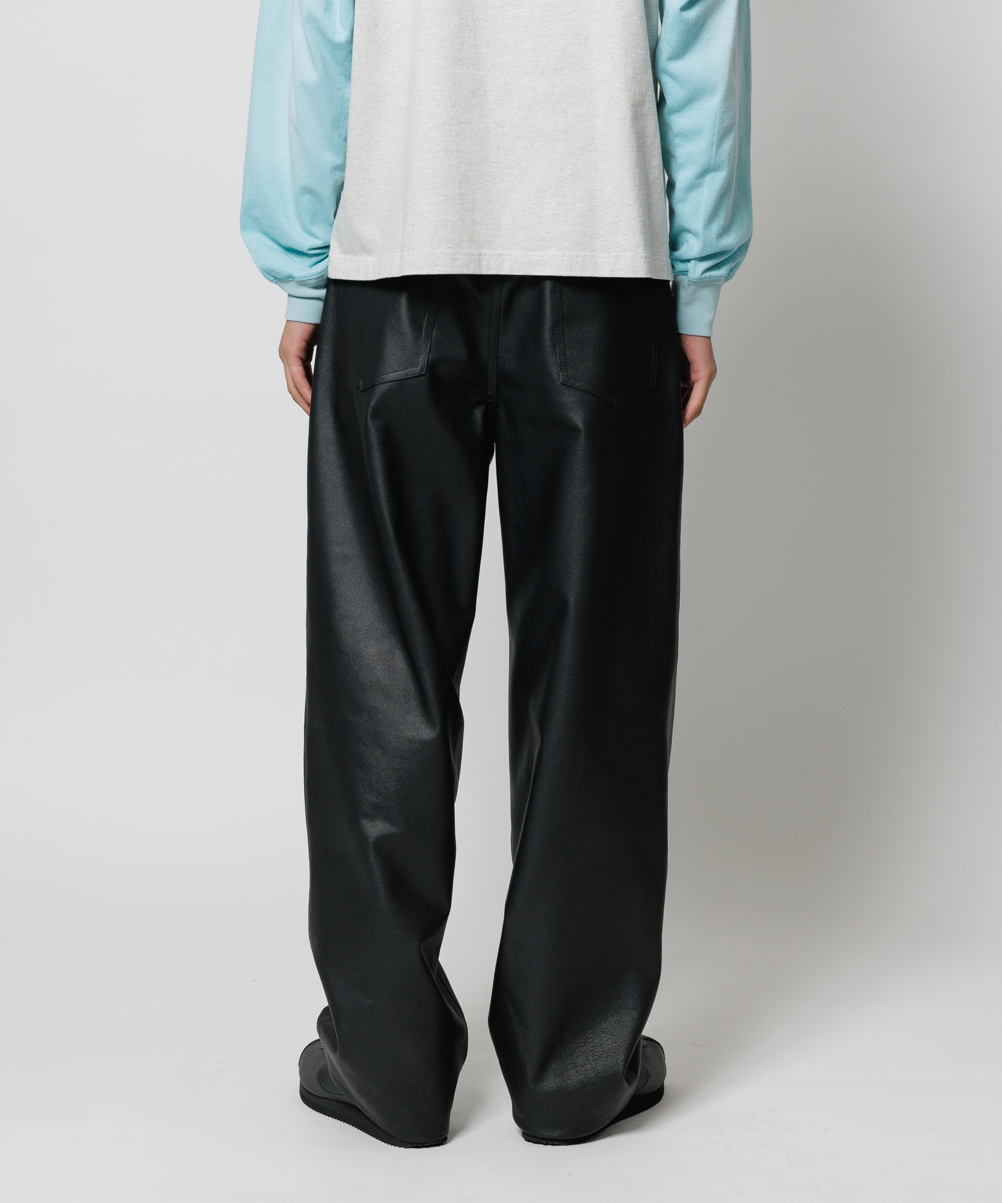 5POCKET LEATHER PANTS | OVER FLOW ONLINE STORE