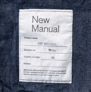#002 1942 LV JEANS ONE-WASHED