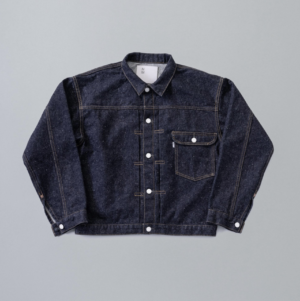 #001 T-BACK DENIM JACKET ONE-WASHED
