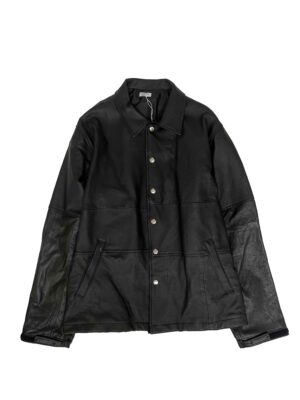 LEATHER COACH JACKET-B