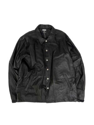 LEATHER COACH JACKET-C