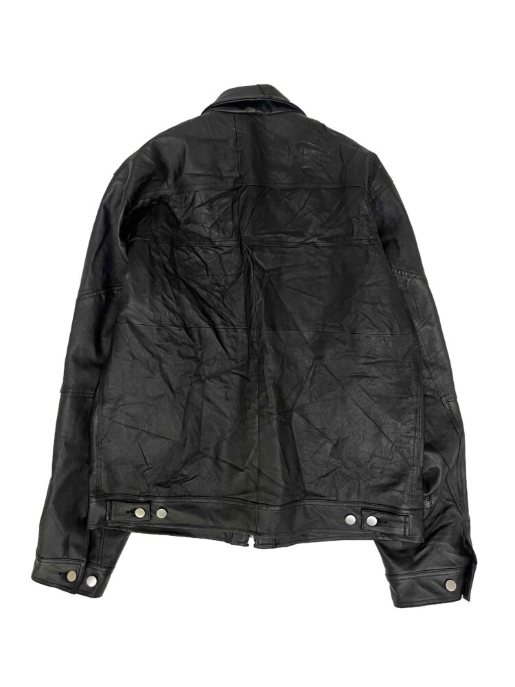LEATHER ZIP UP WORK JACKET-C | OVER FLOW ONLINE STORE