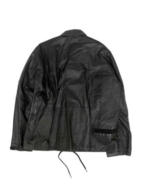 LEATHER COACH JACKET-C