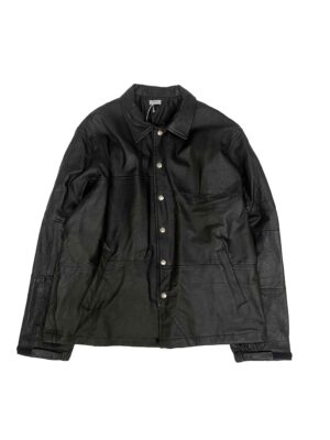 LEATHER COACH JACKET-D